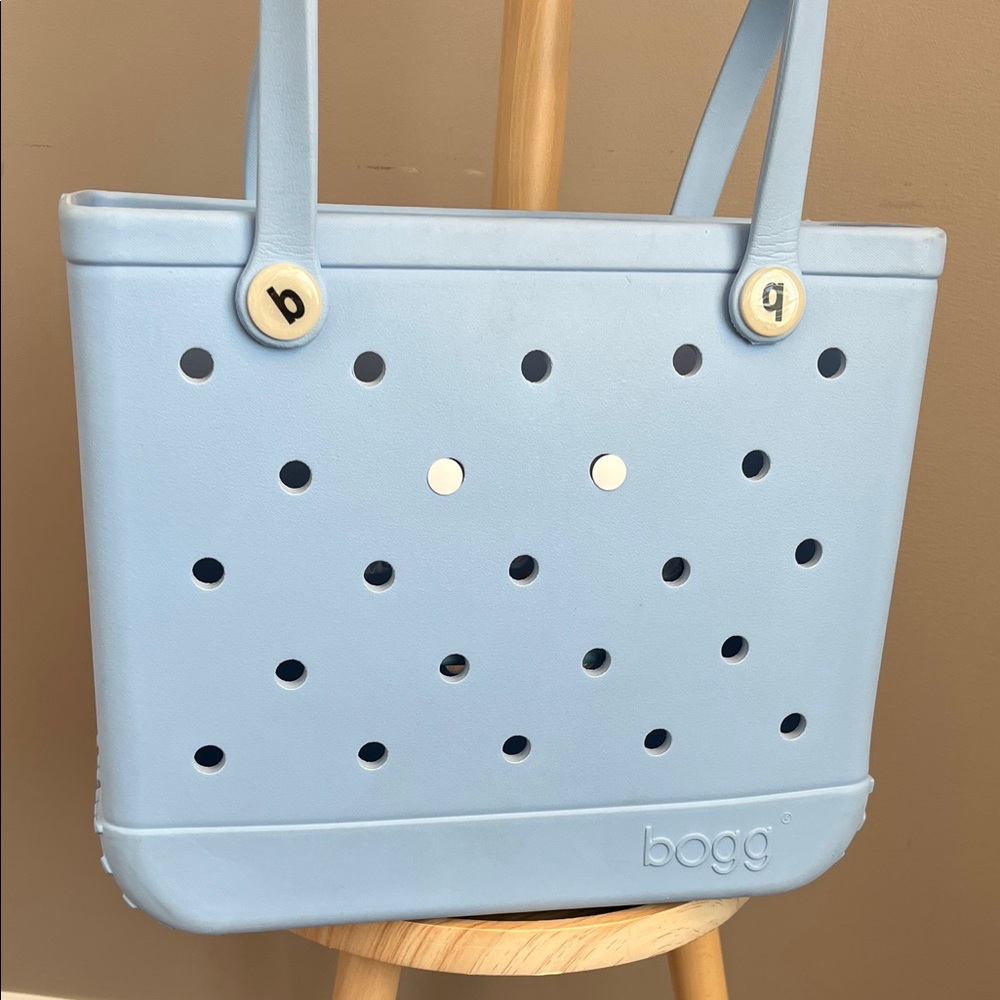 Bogg Baby Medium Bag Light Sky Blue Tote Bag with Insert Bag - Picture 5 of 11